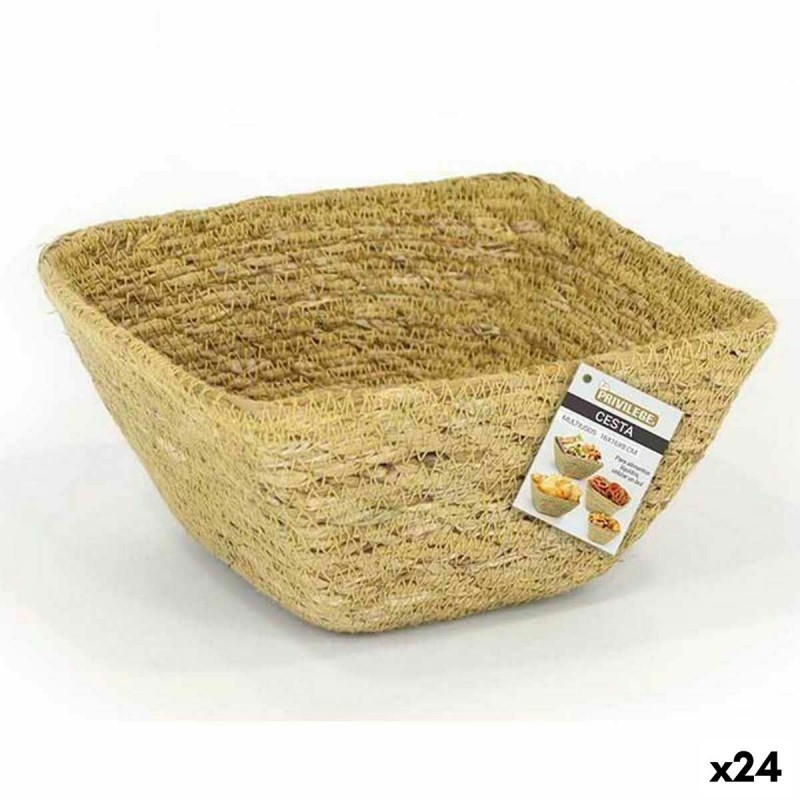 Cestino Multiuso Privilege Erba di mare Quadrato 16 x 16 x 8 cm (24 Unità) Cestino Multiuso Privilege Erba di mare Quadrato 16 x 16 x 8 cm (24 Unità)