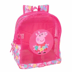 Zaino da spiaggia Peppa Pig Rosa 30,5 x 24 x 18 cm Per bambini