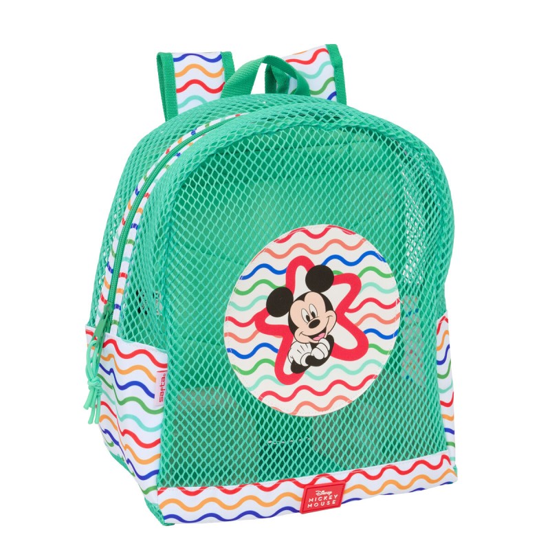 Zaino da spiaggia Mickey Mouse Clubhouse Multicolore Menta 30,5 x 24 x 18 cm Per bambini Zaino da spiaggia Mickey Mouse Clubhouse Multicolore Menta 30,5 x 24 x 18 cm Per bambini