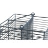 Cestello per posate DKD Home Decor Azzurro Bianco Metallo Legno d'albero della gomma 18 x 18 x 15 cm (2 Unità)