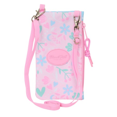 Borsa per Cellulare BlackFit8 Smile Azzurro Rosa