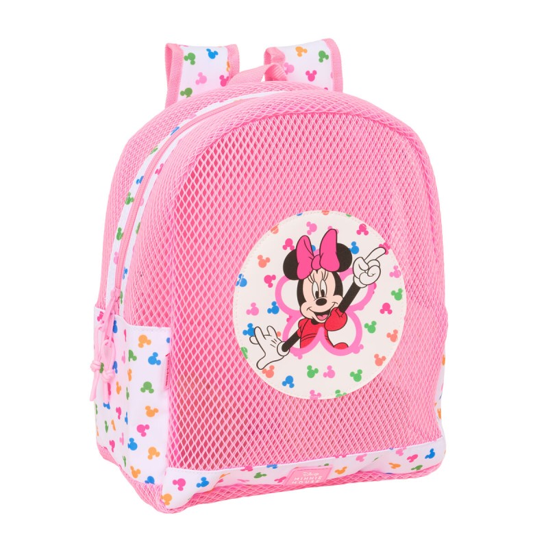 Zaino da spiaggia Minnie Mouse Multicolore Rosa 30,5 x 24 x 18 cm Per bambini Zaino da spiaggia Minnie Mouse Multicolore Rosa 30,5 x 24 x 18 cm Per bambini