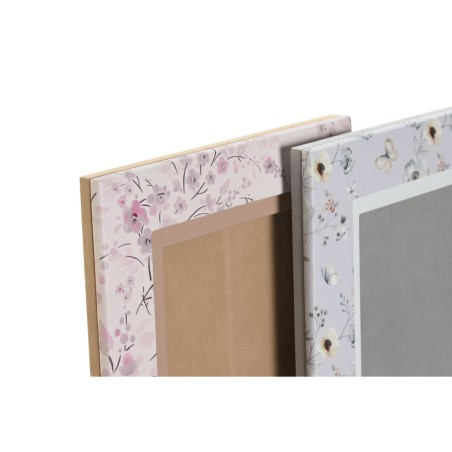 Borsa Donna DKD Home Decor Azzurro Bianco Grigio Cammello Rosa chiaro 16,5 x 2 x 21,5 cm (2 Unità)