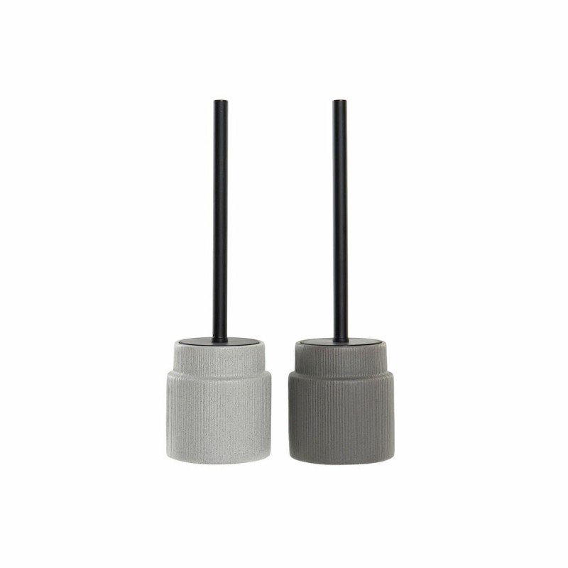 Scopino per il Bagno DKD Home Decor Grigio chiaro Grigio scuro Acciaio Gres Scandi 10 x 10 x 39 cm (2 Unità) Scopino per il Bagno DKD Home Decor Grigio chiaro Grigio scuro Acciaio Gres Scandi 10 x 10 x 39 cm (2 Unità)