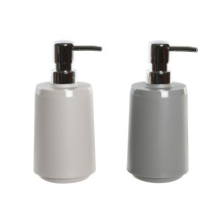 Dispenser di Sapone DKD Home Decor Beige Grigio Crema polistirene 8 x 8 x 18 cm (2 Unità)