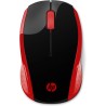 Mouse senza Fili HP 2HU82AAABB Nero/Rosso
