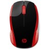 Mouse senza Fili HP 2HU82AAABB Nero/Rosso