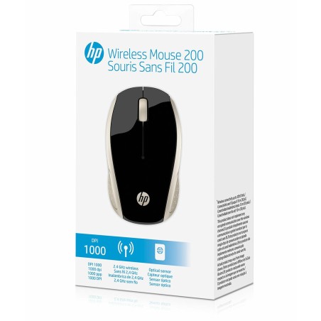 Mouse senza Fili HP 200 (Silk Gold) Dorato