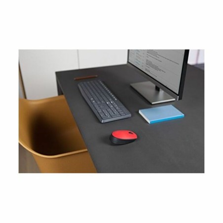 Mouse senza Fili Logitech 910-004641 1000 dpi Rosso Nero/Rosso