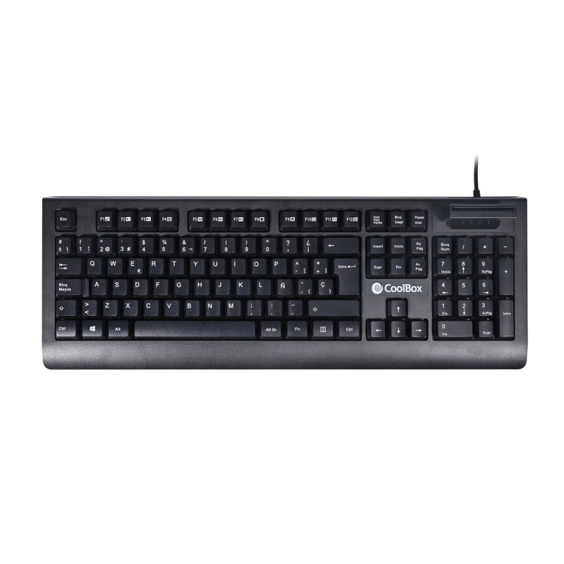 Tastiera CoolBox COO-TEC04DNI Nero Qwerty in Spagnolo Tastiera CoolBox COO-TEC04DNI Nero Qwerty in Spagnolo