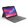 Custodia per iPad + Tastiera Logitech Combo Touch Grigio Qwerty in Spagnolo