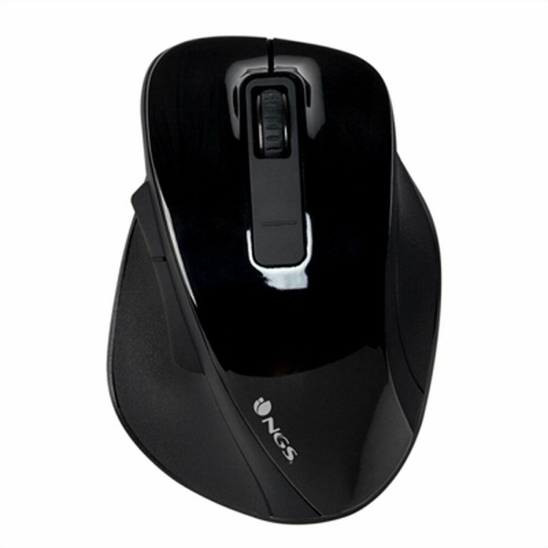 Mouse Ottico Wireless NGS BOWBLACK Nero 1600 dpi (1 Unità) Mouse Ottico Wireless NGS BOWBLACK Nero 1600 dpi (1 Unità)