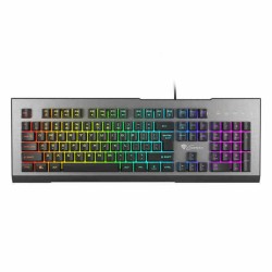 Tastiera per Giochi Genesis NKG-1621 Nero Alluminio Qwerty in Spagnolo