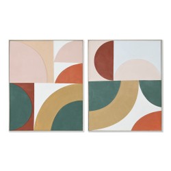 Quadro Home ESPRIT Astratto Città 80 x 3,5 x 100 cm (2 Unità)
