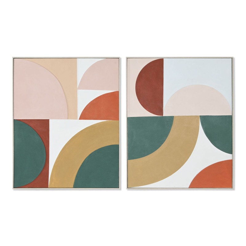 Quadro Home ESPRIT Astratto Città 80 x 3,5 x 100 cm (2 Unità) Quadro Home ESPRIT Astratto Città 80 x 3,5 x 100 cm (2 Unità)