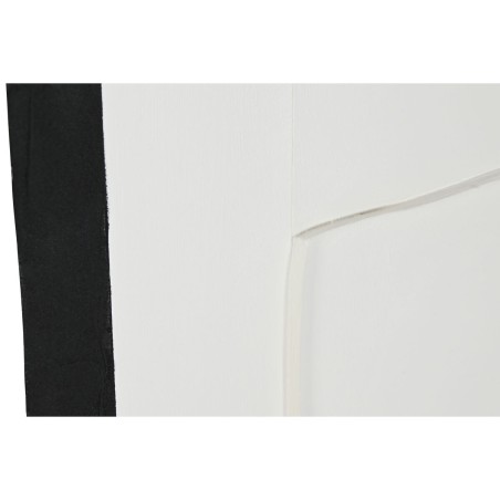 Quadro Home ESPRIT Bianco Nero Astratto Moderno 82 x 3,8 x 102 cm (2 Unità)