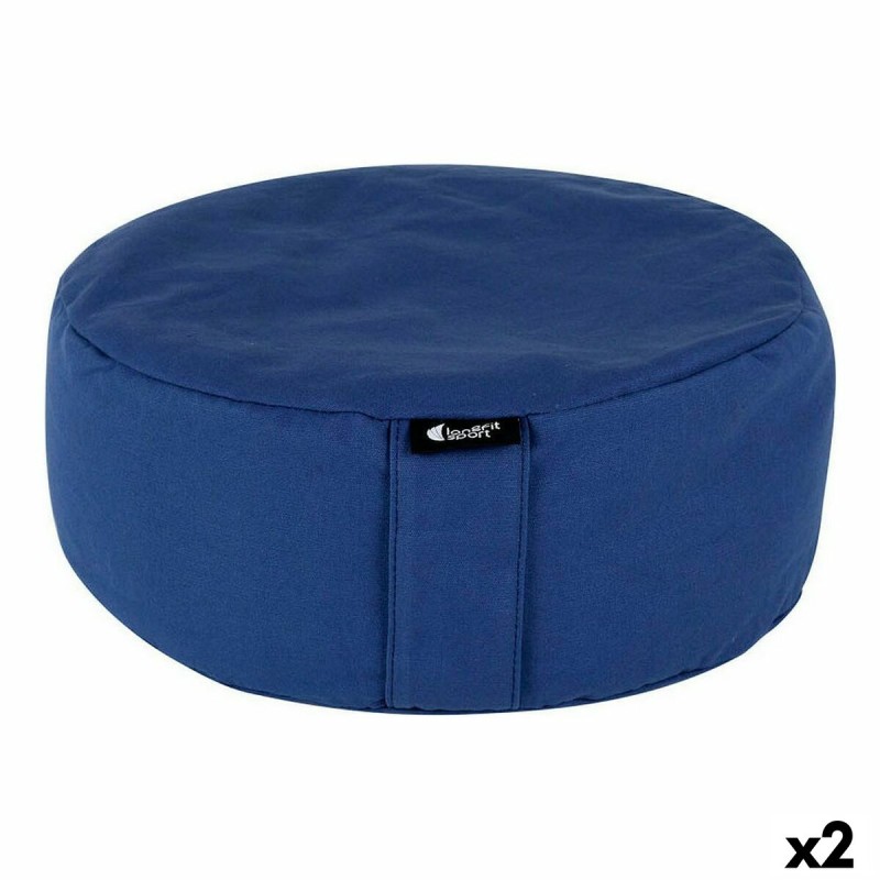 Cuscino LongFit Sport Longfit sport Yoga Azzurro 33 x 13 cm (2 Unità) Cuscino LongFit Sport Longfit sport Yoga Azzurro 33 x 13 cm (2 Unità)