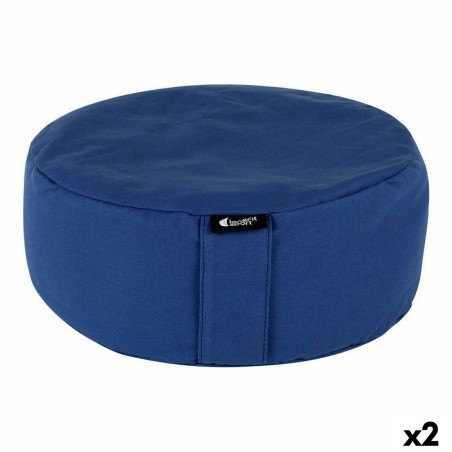 Cuscino LongFit Sport Longfit sport Yoga Azzurro 33 x 13 cm (2 Unità)