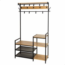 Appendiabiti con ripiano Max Home Acciaio Melammina Truciolare Minimalista 102 x 180 x 40 cm