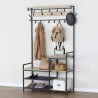 Appendiabiti con ripiano Max Home Acciaio Melammina Truciolare Minimalista 102 x 180 x 40 cm