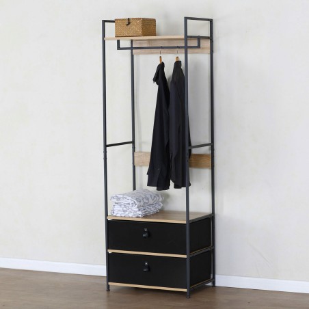 Armadio Max Home Stoffa Acciaio Melammina Truciolare 60 x 175 x 40 cm
