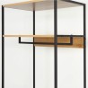 Armadio Max Home Stoffa Acciaio Melammina Truciolare 60 x 175 x 40 cm