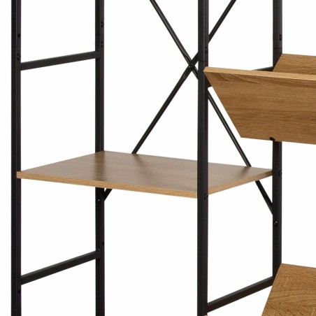 Scaffale Max Home Acciaio Melammina Truciolare 125 x 150 x 27 cm