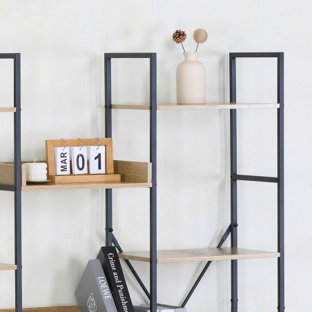Scaffale Max Home Acciaio Melammina Truciolare 125 x 150 x 27 cm