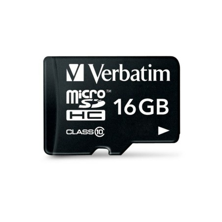 Scheda Di Memoria Micro SD con Adattatore Verbatim Nero 16 GB