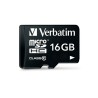 Scheda Di Memoria Micro SD con Adattatore Verbatim Nero 16 GB