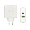 Caricabatterie USB da Parete Aisens ASCH-2PD45A-W 57 W Bianco USB-C (1 Unità)