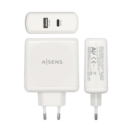 Caricabatterie USB da Parete Aisens ASCH-2PD45A-W 57 W Bianco USB-C (1 Unità)