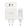 Caricabatterie USB da Parete Aisens ASCH-2PD45A-W 57 W Bianco USB-C (1 Unità)