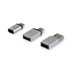 Adattatore USB Equip 133475 Argentato (3 Unità)