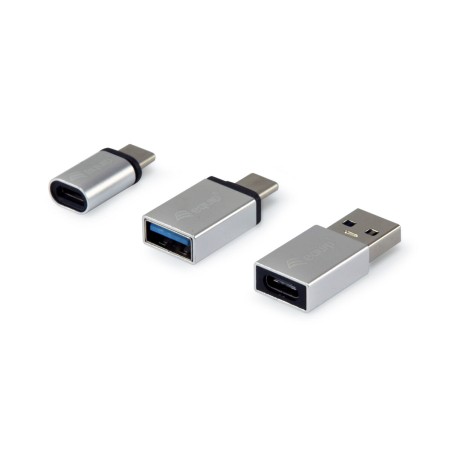 Adattatore USB Equip 133475 Argentato (3 Unità)