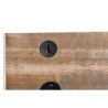 Appendiabiti da parete DKD Home Decor Multicolore Ferro Legno di mango Tropicale Foglia della pianta Laccato 38 x 5 x 18 cm (2 U