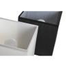 Applique da Parete DKD Home Decor Bianco Nero Dorato 50 W 220 V 15 x 19 x 27 cm 15 x 19 x 30 cm (2 Unità)