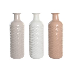 Vaso DKD Home Decor Terracotta Malva Rosa chiaro Dolomite 13 x 13 x 41 cm (3 Unità)