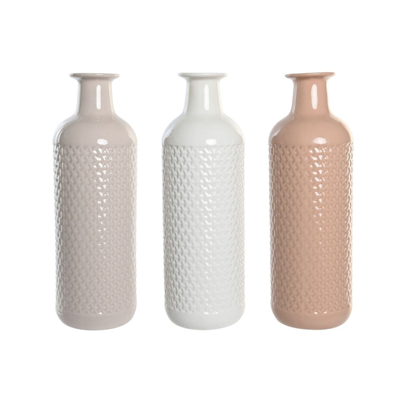 Vaso DKD Home Decor Terracotta Malva Rosa chiaro Dolomite 13 x 13 x 41 cm (3 Unità) Vaso DKD Home Decor Terracotta Malva Rosa chiaro Dolomite 13 x 13 x 41 cm (3 Unità)