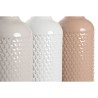 Vaso DKD Home Decor Terracotta Malva Rosa chiaro Dolomite 13 x 13 x 41 cm (3 Unità)