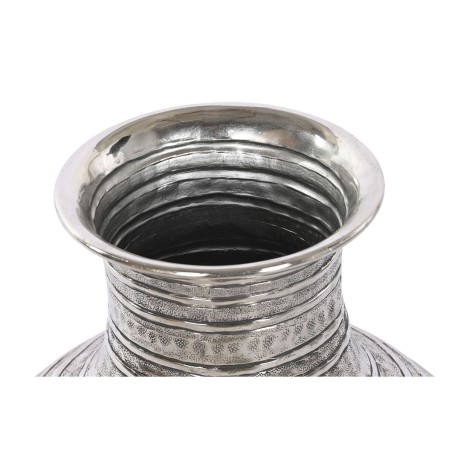 Vaso DKD Home Decor Dorato Argentato Alluminio Moderno Finitura invecchiata 38 x 38 x 50 cm (2 Unità)
