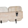Appendiabiti da parete Home ESPRIT Bianco Nero Ferro Legno di mango Città 41 x 7 x 17 cm