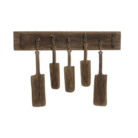 Appendiabiti da parete Home ESPRIT Naturale Legno di paulownia 89 x 6 x 62 cm