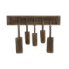 Appendiabiti da parete Home ESPRIT Naturale Legno di paulownia 89 x 6 x 62 cm