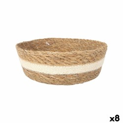 Scatola portaoggetti Privilege Privilege vimini Rotonda Ø 27 x 9 cm (8 Unità)