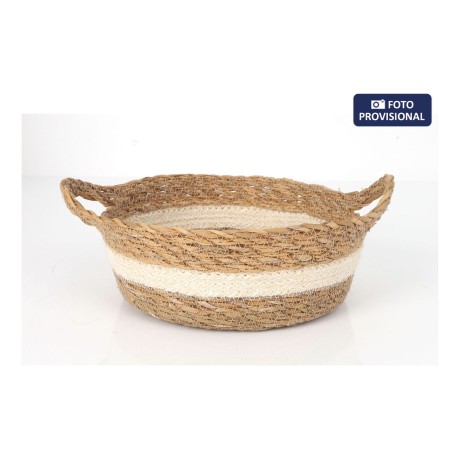 Scatola portaoggetti Privilege vimini ø 22 x 8 cm (12 Unità)