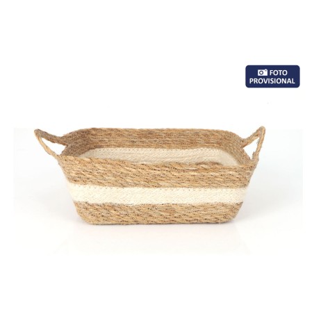 Scatola portaoggetti Privilege vimini 17 x 17 x 7 cm (18 Unità)
