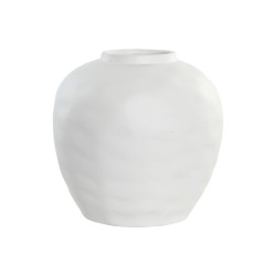 Vaso Home ESPRIT Bianco Gres Stile artigianale 26 x 26 x 26 cm