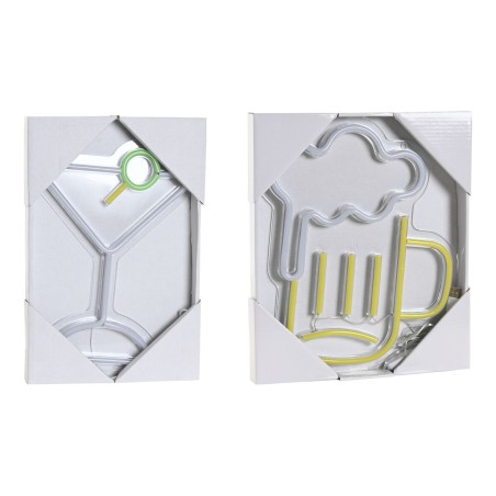 Decorazione luminosa Home ESPRIT Acrilico Città 21 X 1,5 X 30 CM (2 Unità)