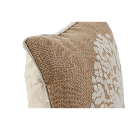 Cuscino Home ESPRIT Bianco Marrone Albero Romantico 45 x 15 x 45 cm (2 Unità)